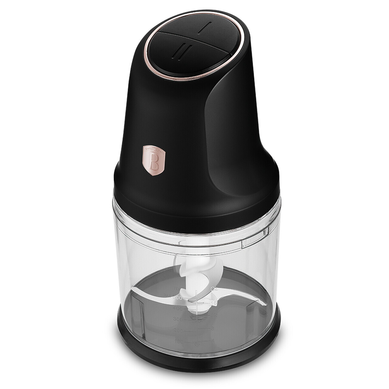 Tocator 2 in 1 Berlinger Haus, Black Rose, 1 L, inox/plastic, negru/transparent - imagine 5